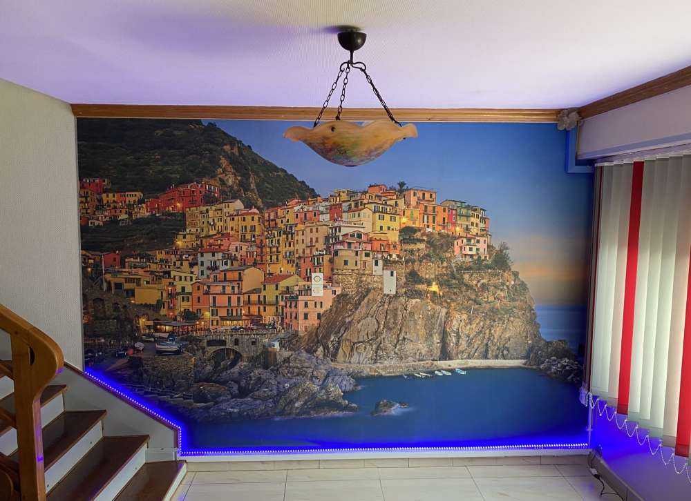 Farbige Häuser in Italien