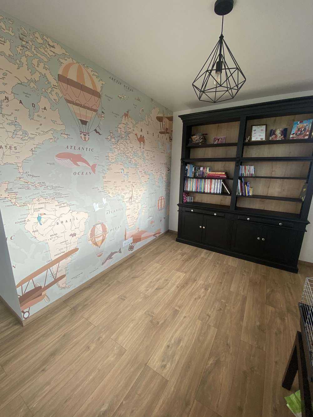 Beige Weltkarte