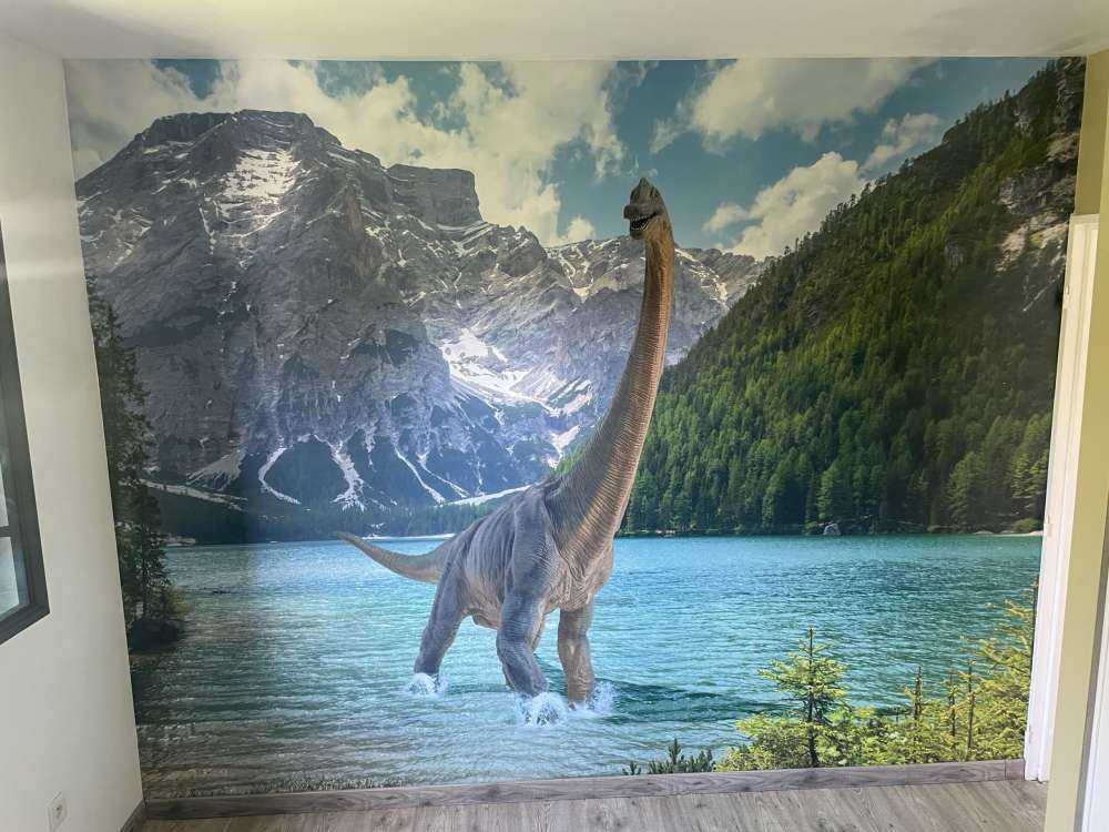 Brachiosaurus im Wasser