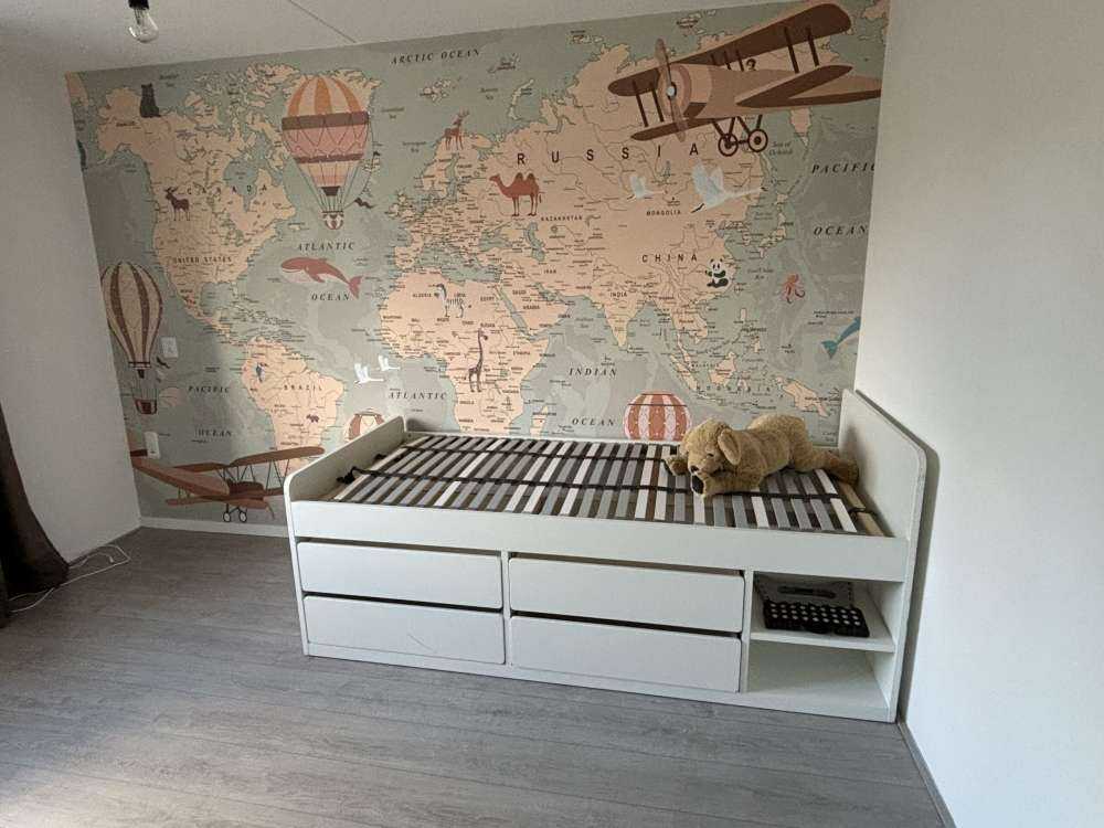 Beige Weltkarte