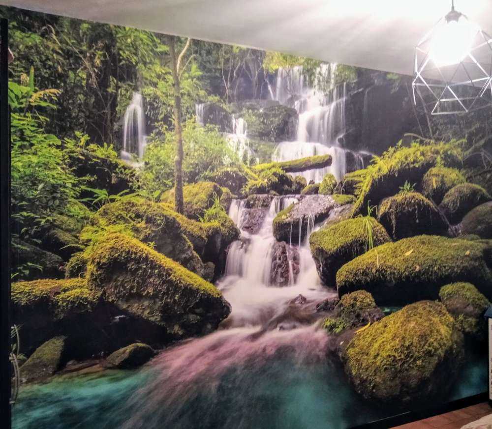 Wasserfall in einen Dschungel
