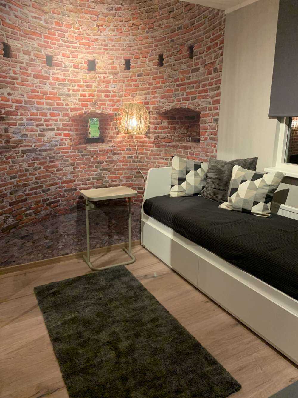 Gebogene Stadtmauer