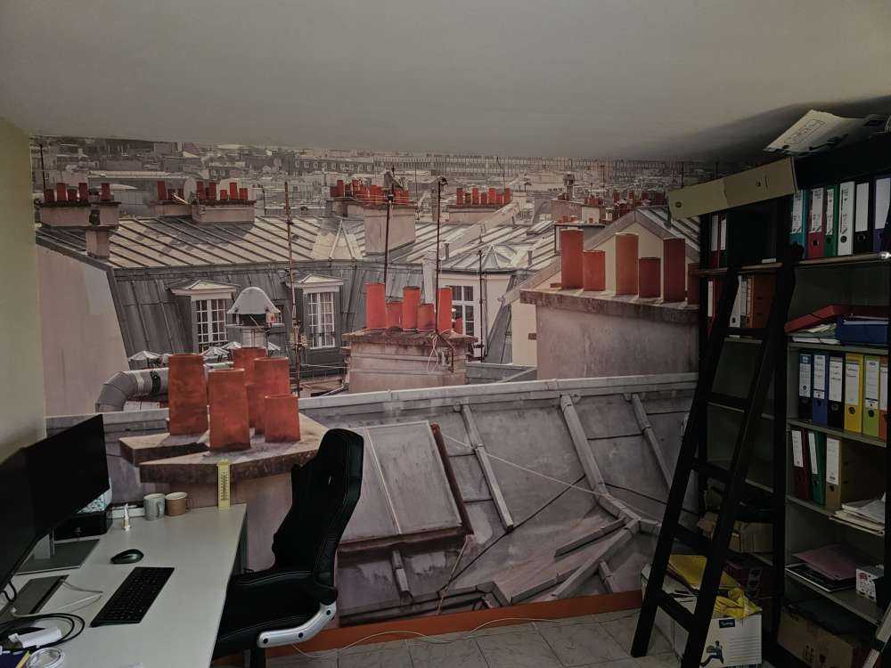 Eiffelturm von Montmartre aus