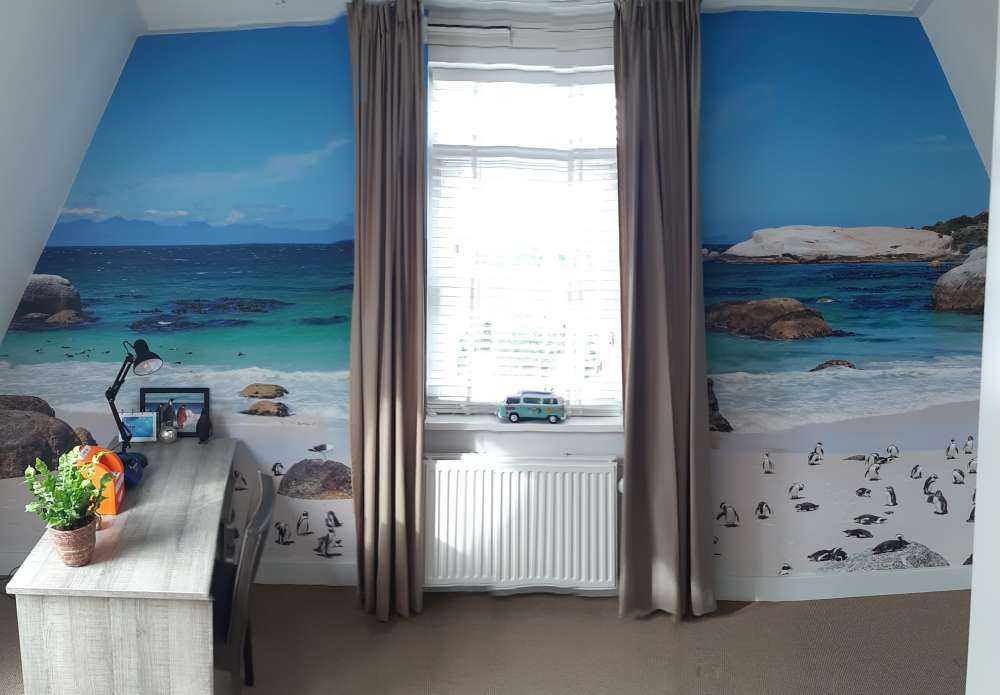 Strand mit Pinguinen