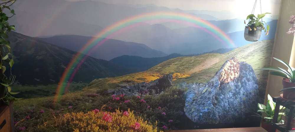 Landschaft mit Blumen
