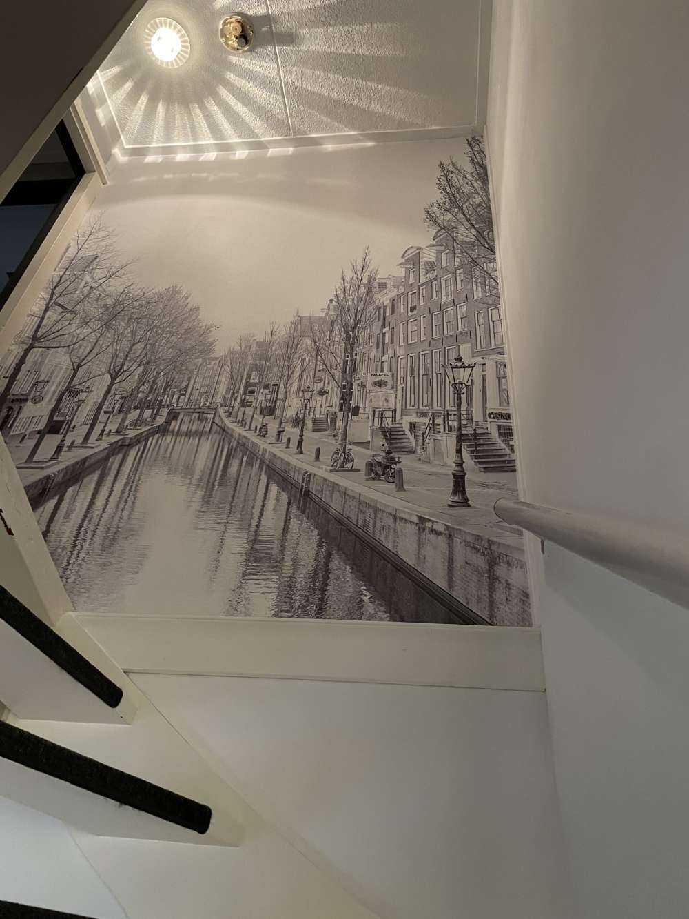 Amsterdam in schwarz-weiß