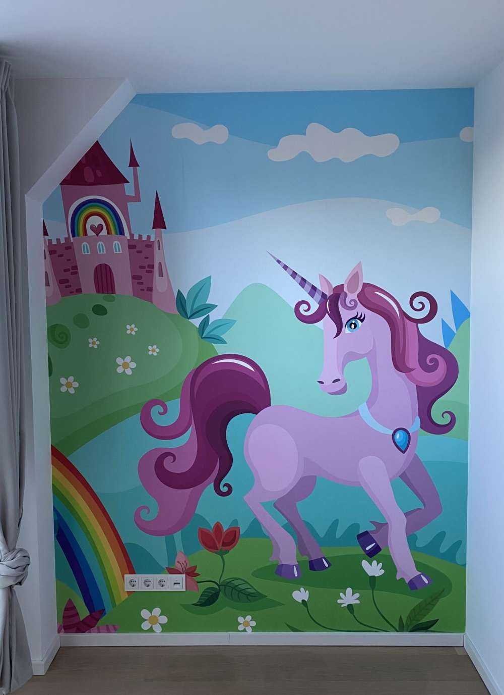 Einhorn mit Schloss