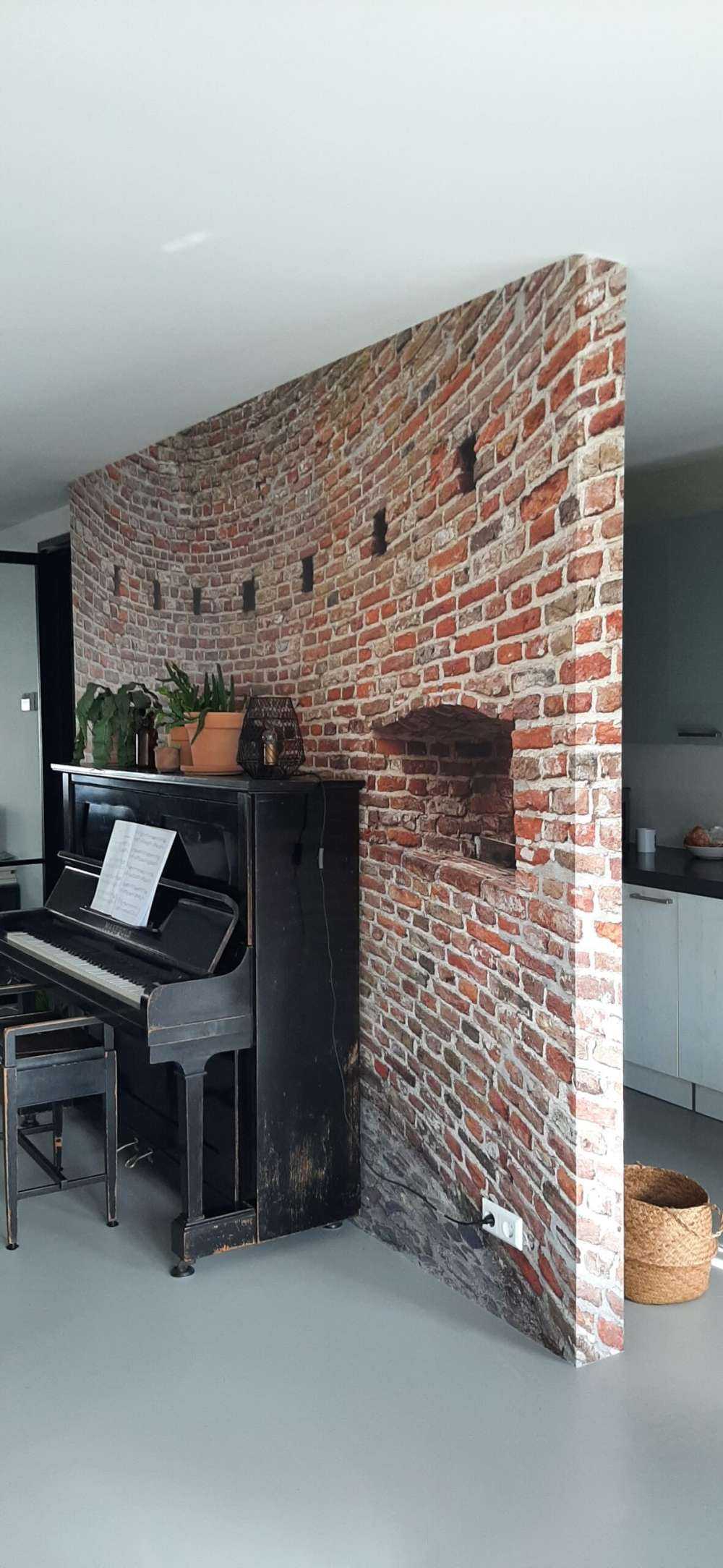 Gebogene Stadtmauer