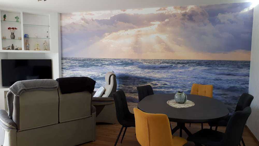Sonnenstrahlen am Meer