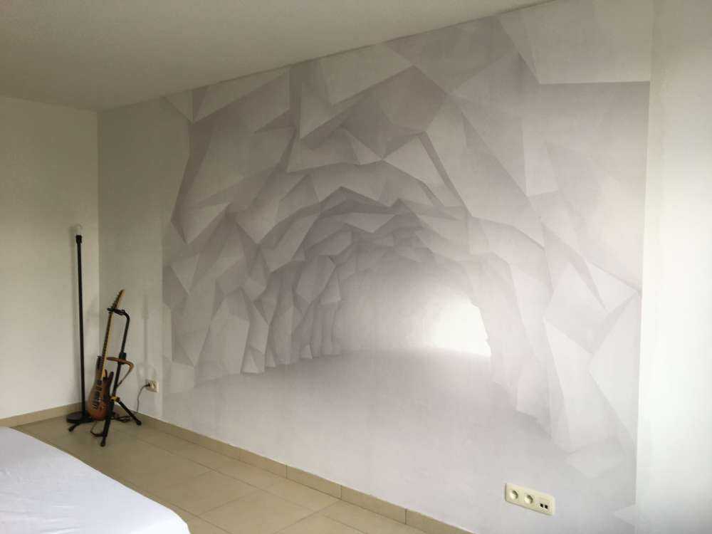 3D Tunnel mit spitzen Punkten