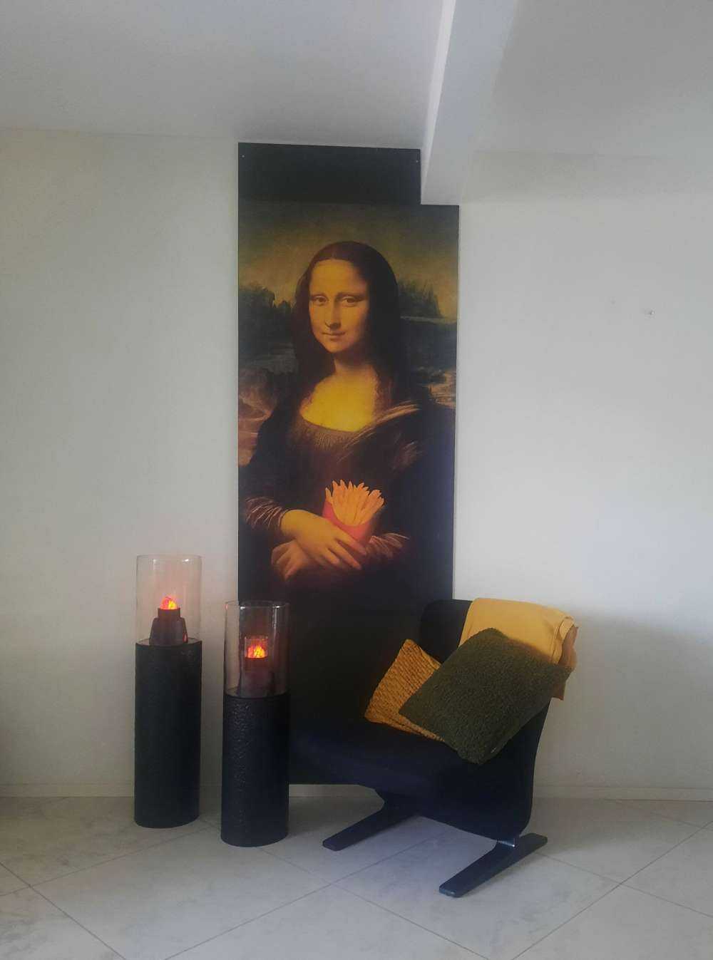 Mona Lisa mit Pommes