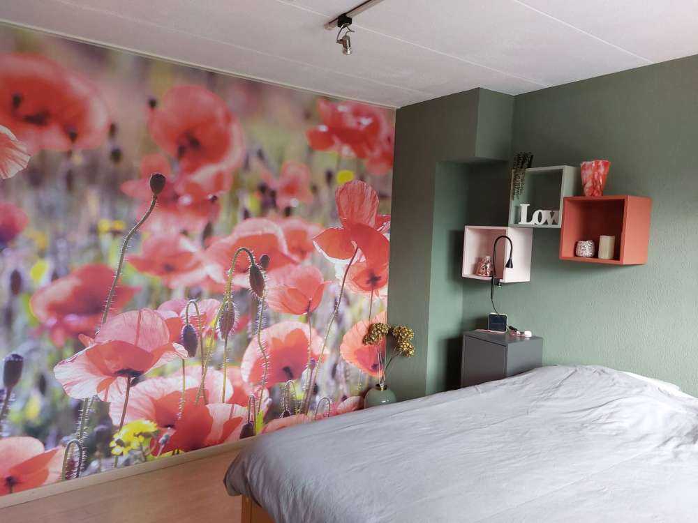 Mohn im Vintage-Look