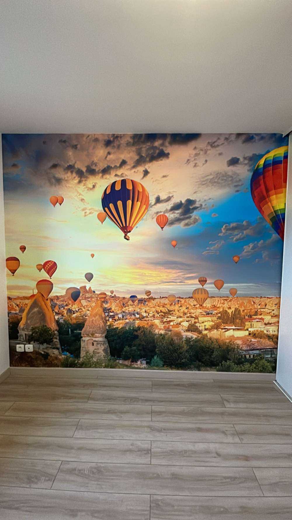 Schöne Heißluftballons