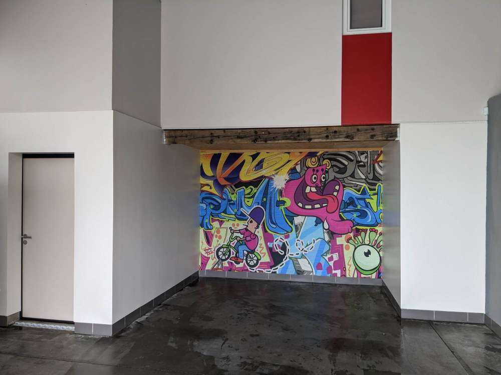 Hartes Graffiti - Fototapete