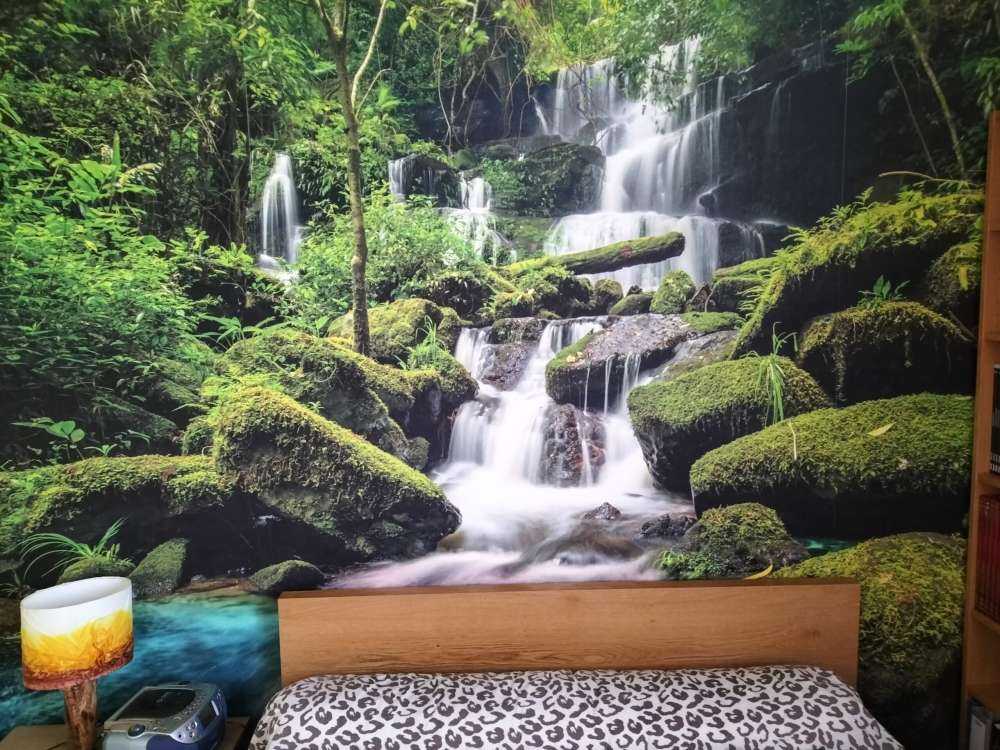 Wasserfall in einen Dschungel