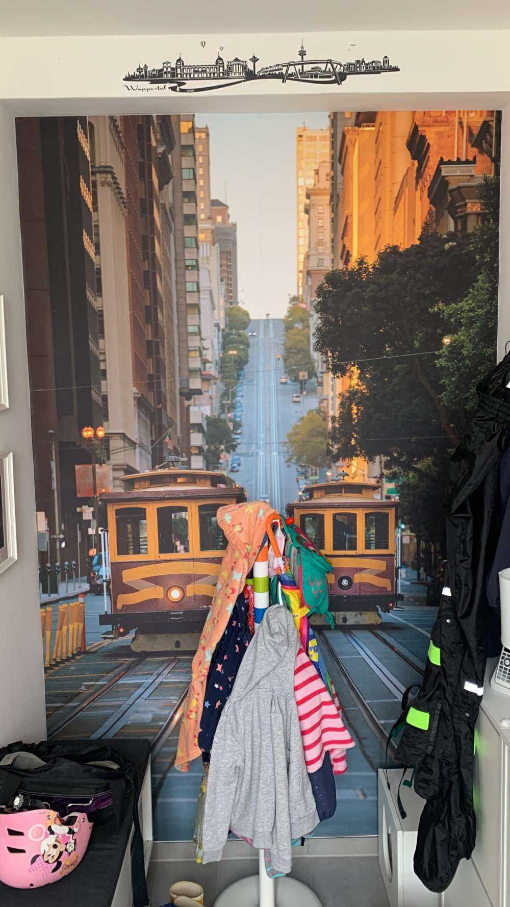 Gelbe Straßenbahnen in San Francisco USA