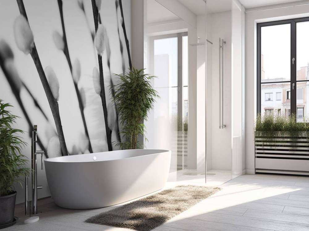 Schwarze und weiße Weide