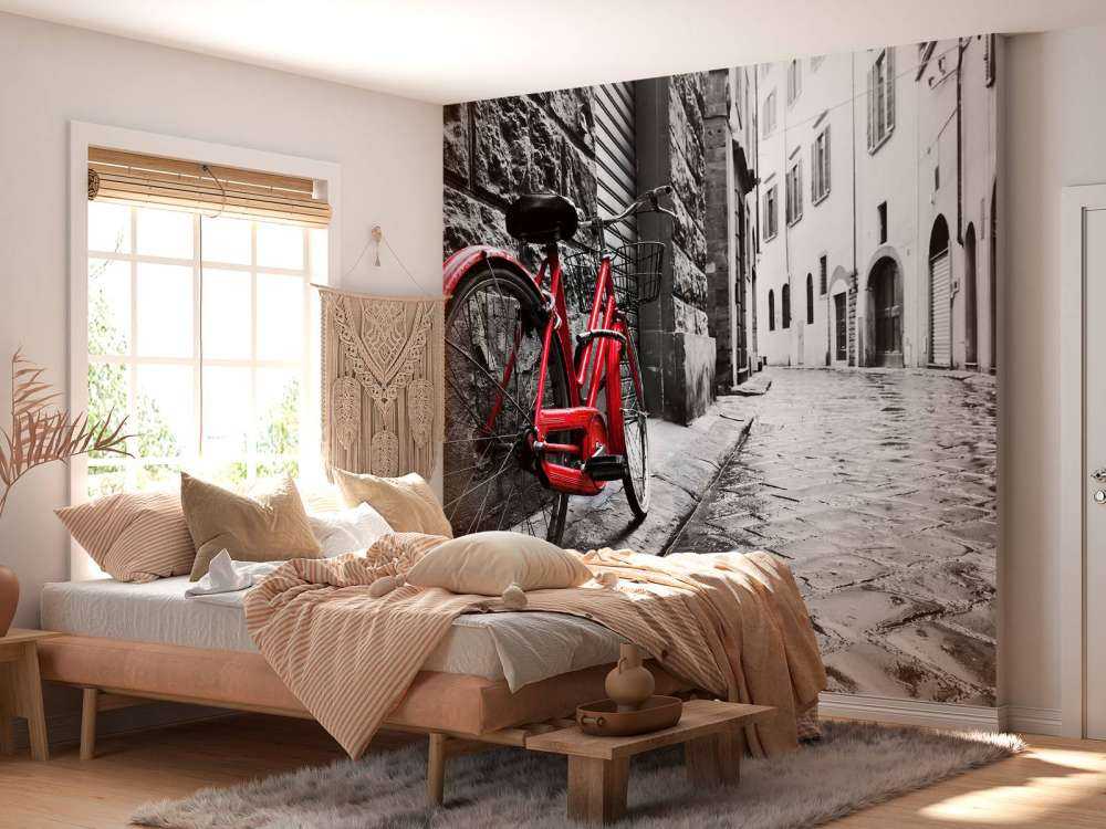 Rotes Fahrrad
