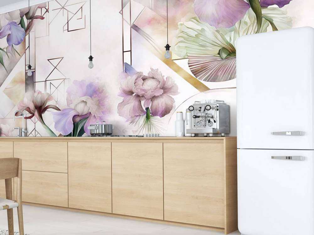 Aquarellgeometrie Rosa