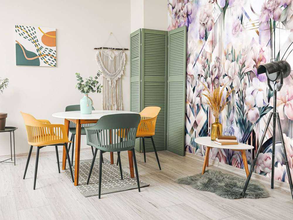 Riesige Aquarell-Iris in Pink