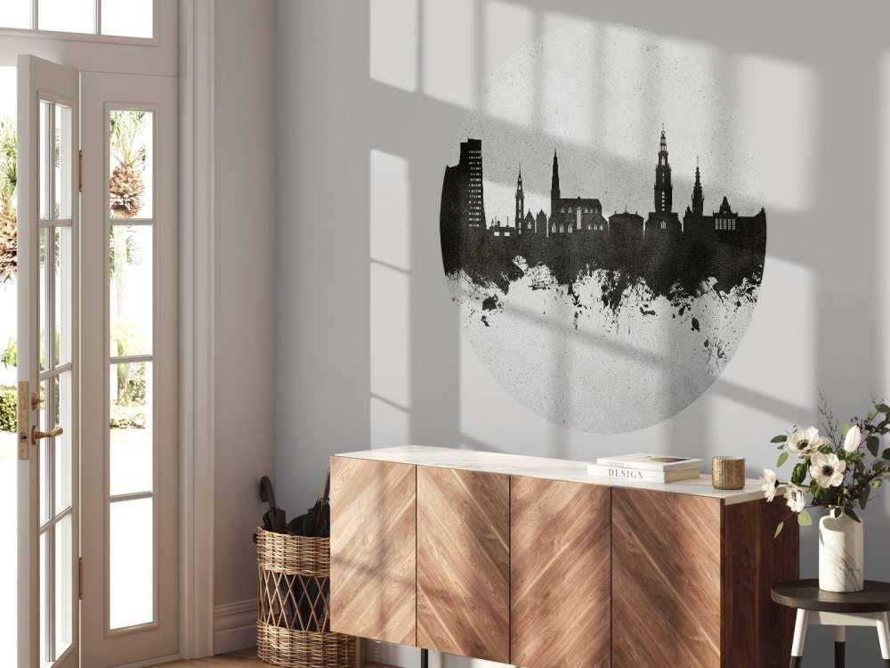 Aquarell-Skyline, Groningen