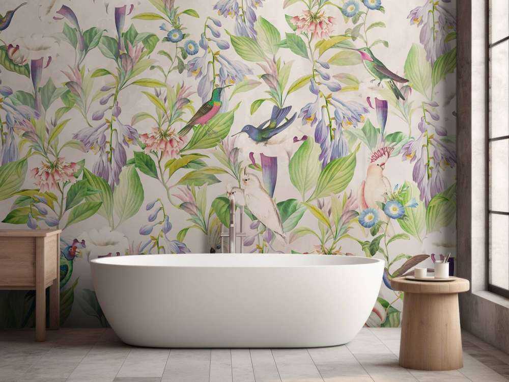 Ethereale Vogelgesänge Blüten - Pastellparadies