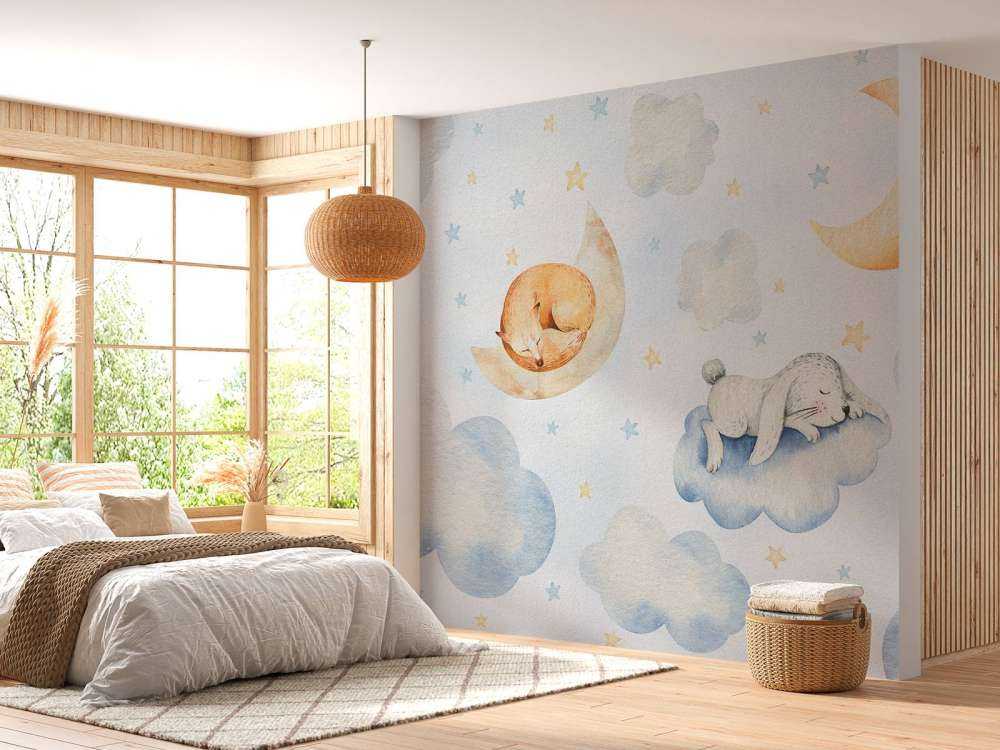 Schlafende Freunde in den Wolken