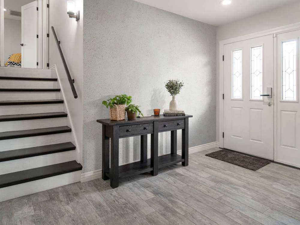 Betonstruktur mit feinen Steinen