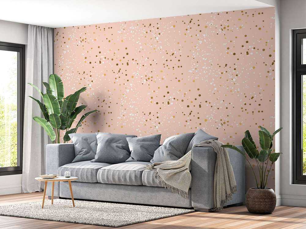 Goldenes Glitzermuster