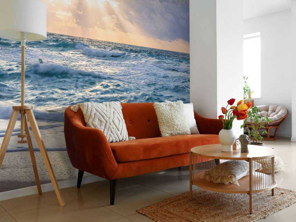 Sonnenstrahlen am Meer