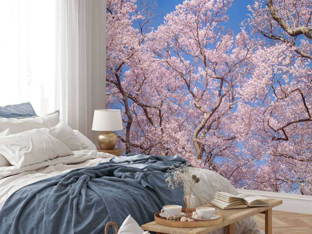 Blüten mit blauem Himmel
