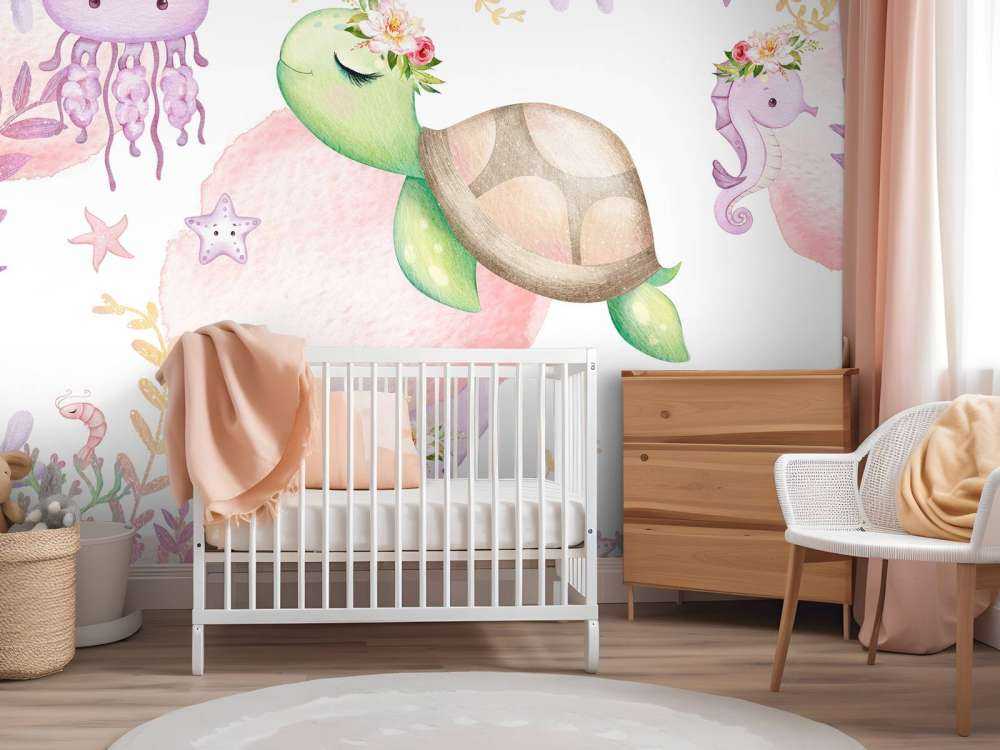 Rosa Meer-Babyzimmer