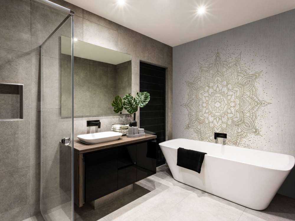 Goldenes funkelndes Mandala - beige