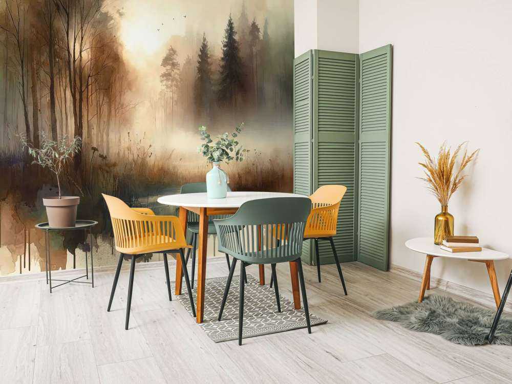 Nebeliger Waldflucht