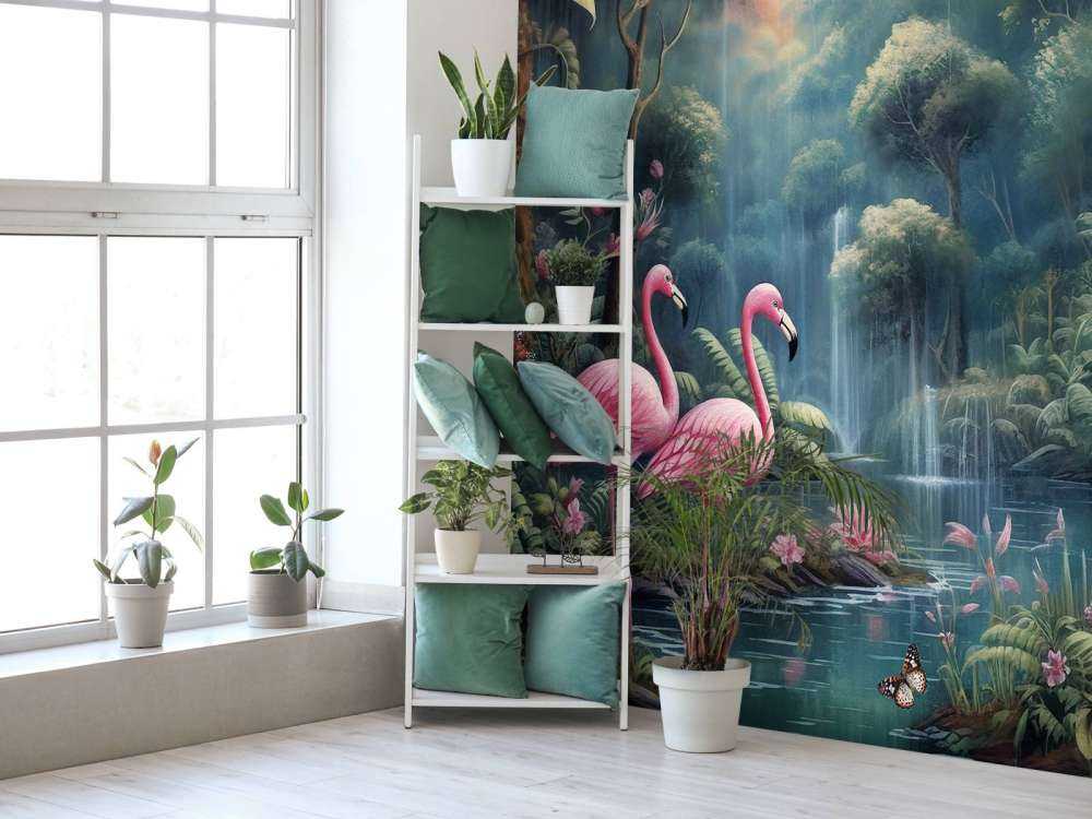 Dämmerndes Flamingo Eden