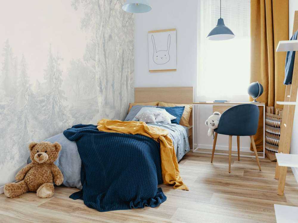 Waldlandschaft Blau #1