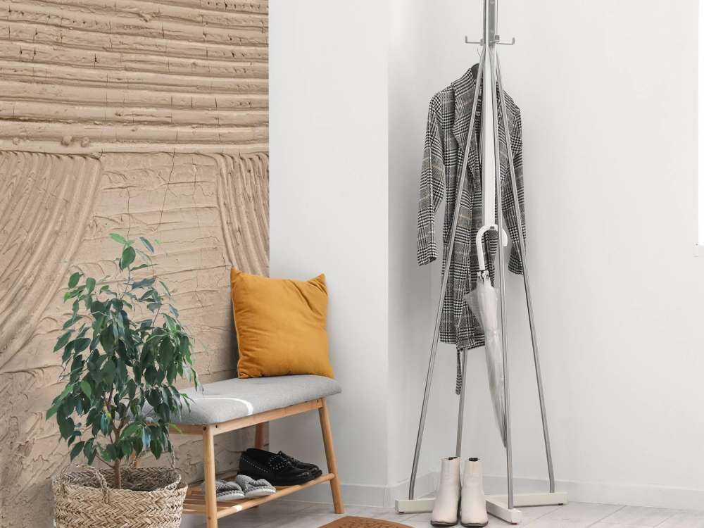 Linien und Strukturen in Taupe