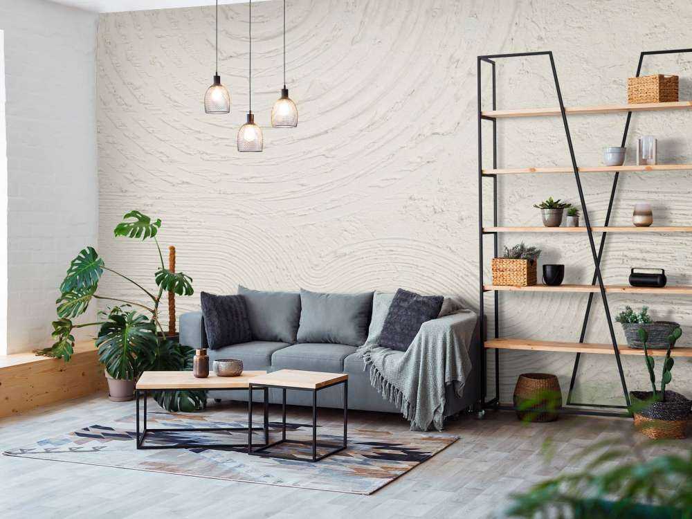 Organische Formen und Linien in Off-White