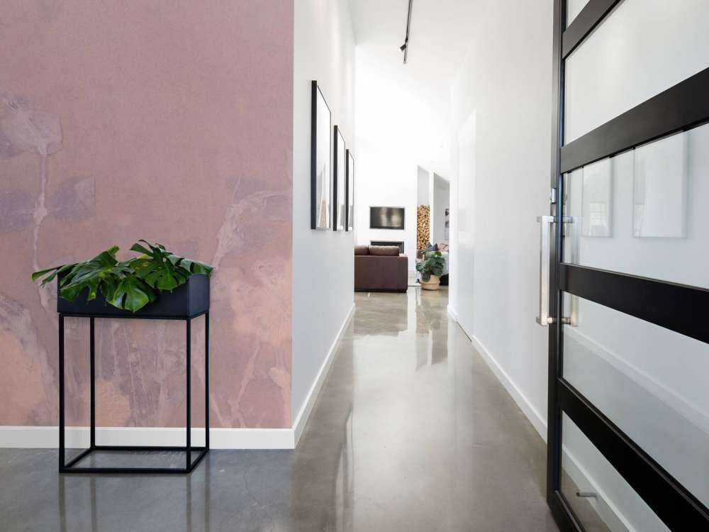 Wilde Geranie und Schneebeere - mauve