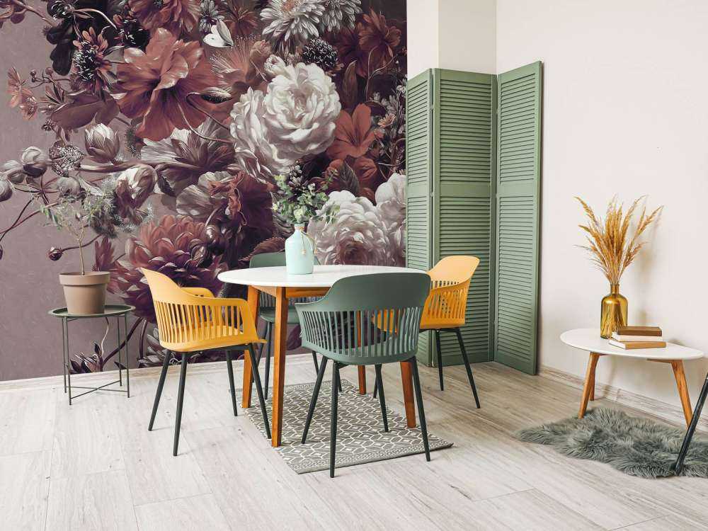 Großer Strauß mit roten Mohnblumen