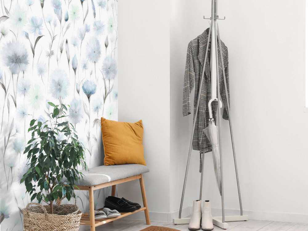 Kornblumen und Feldgräser Blau