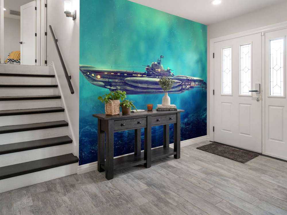 Piraten-U-Boot in der Unterwasserwelt