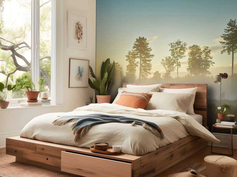 Neblige Moorlandschaft