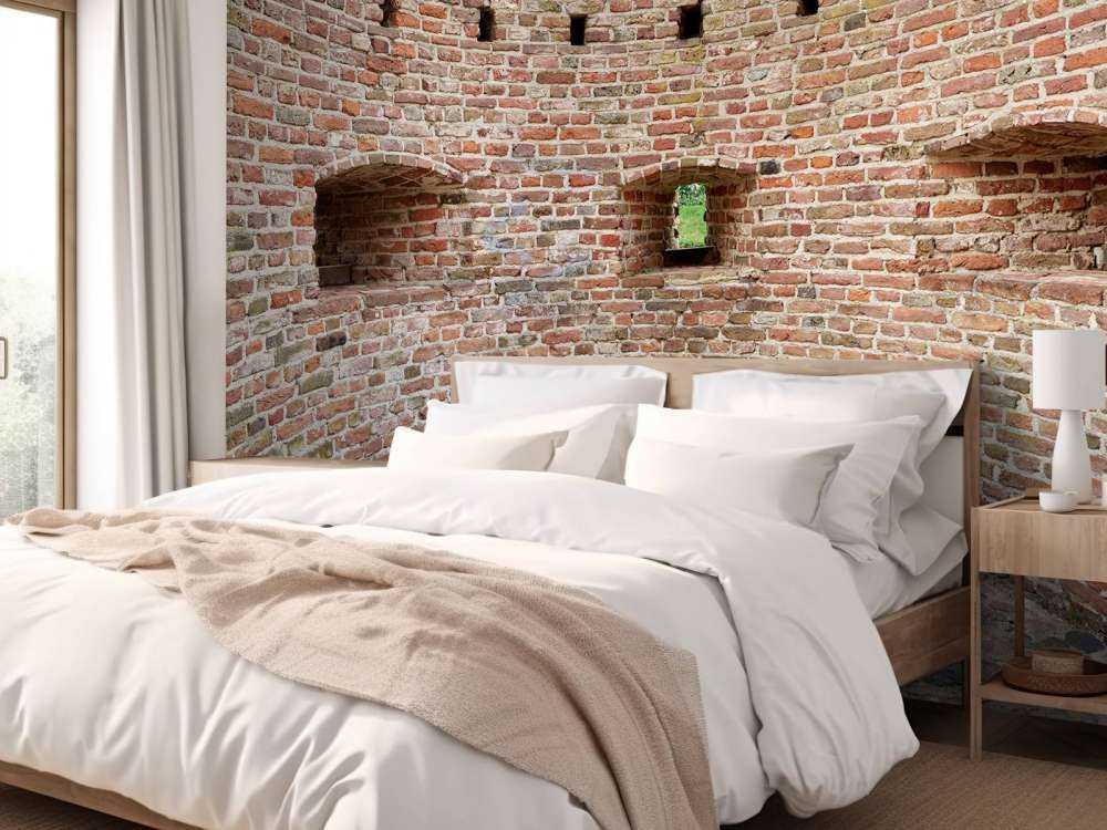 Gebogene Stadtmauer