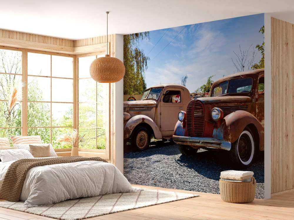 Verrostete alte Lastwagen