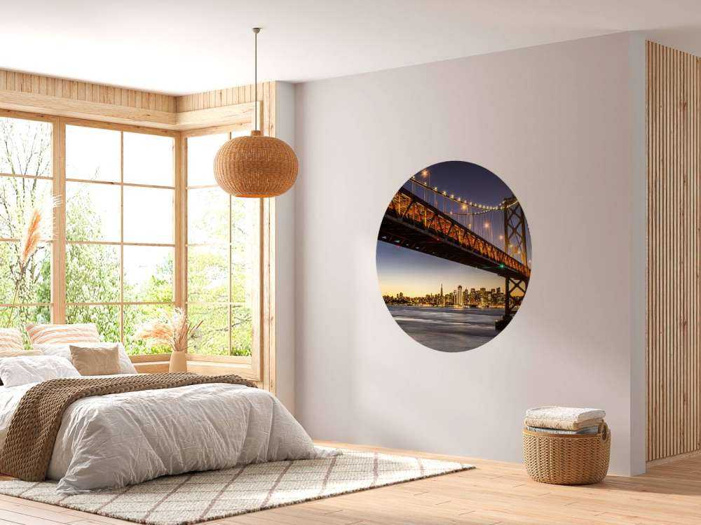 Bay Bridge mit Licht