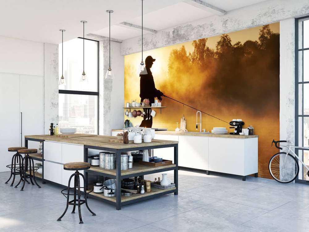 Fischer bei Sonnenaufgang