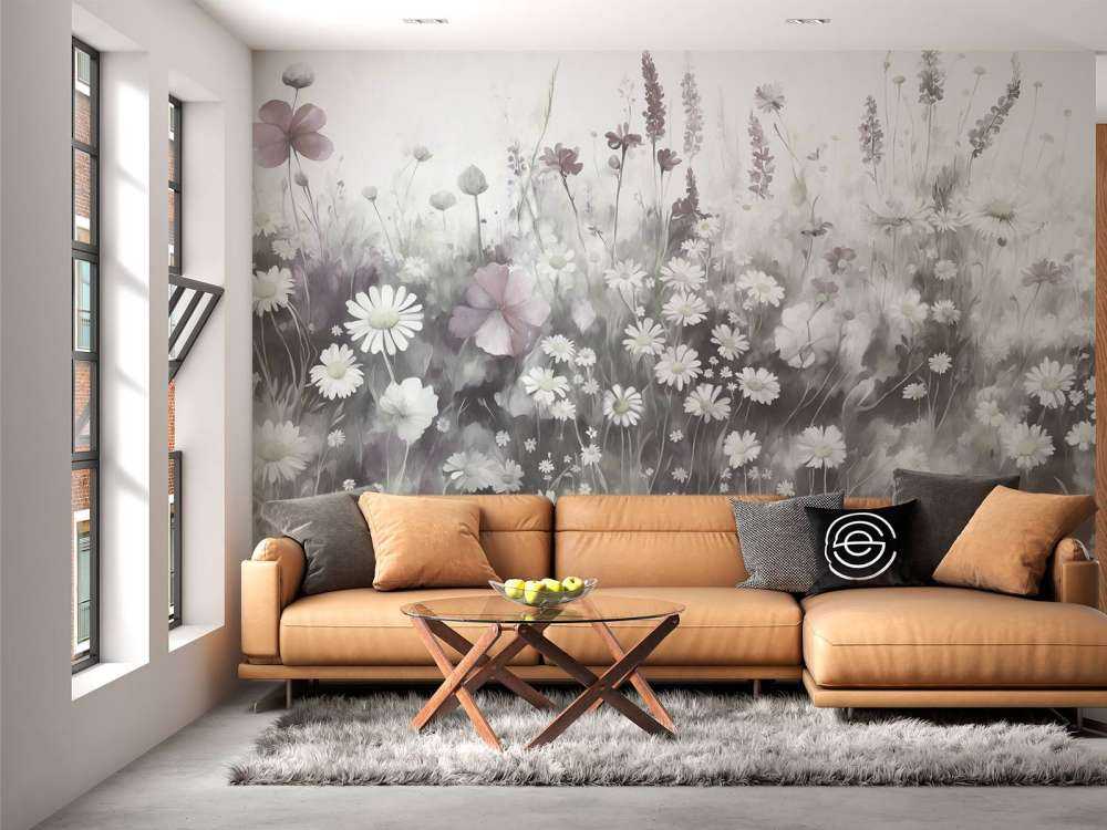 Üppiges Grün des Sommerkohle