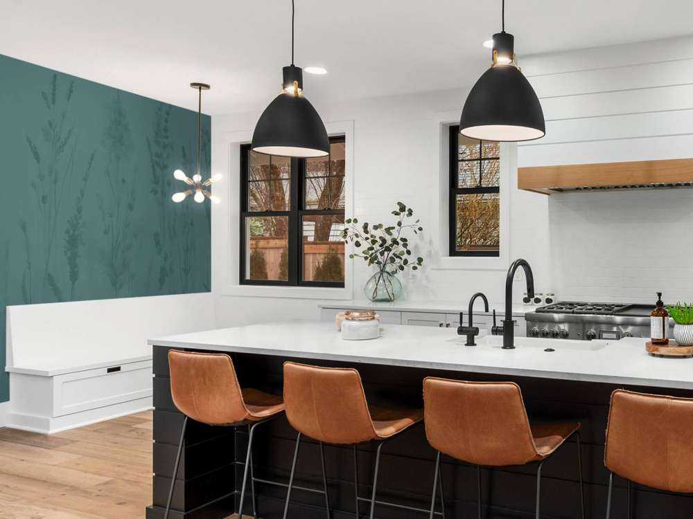 Lavendellicht Nahtlos Tiefes Teal