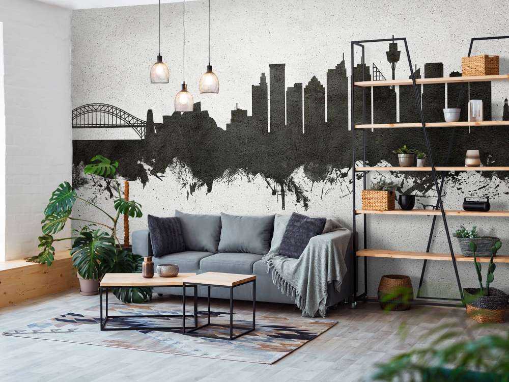 Aquarell-Skyline, Sydney
